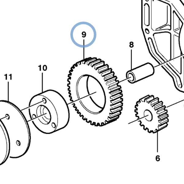 دنده ایل پمپ موتور FH 8170265 KS